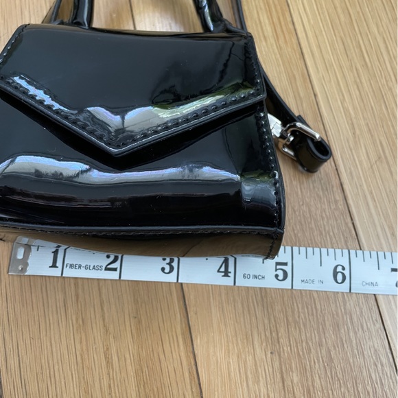 Wild Fable Black Faux Patent Leather Mini Pocket Book - Picture 8 of 11